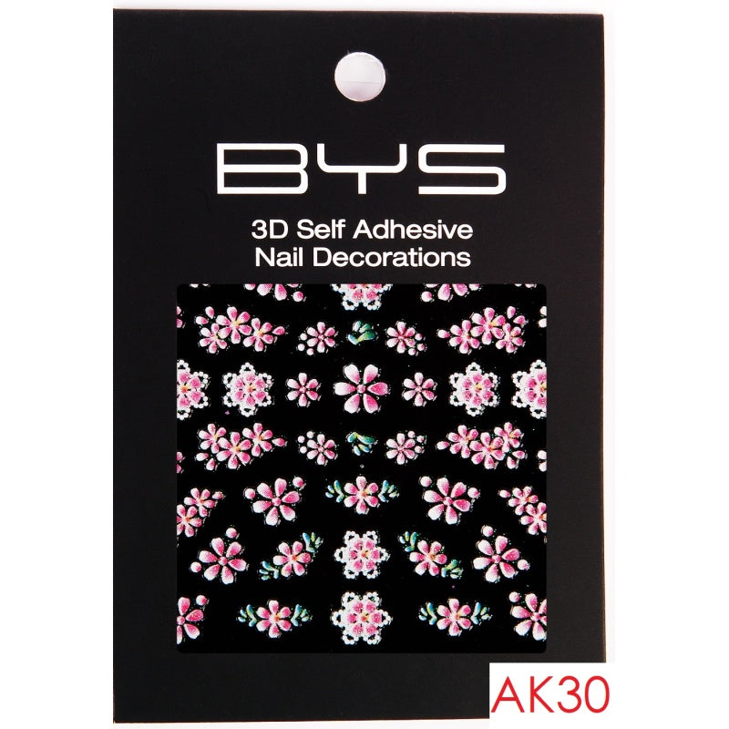 BYS Nail Decoration 3D Self Adhesive Assorted Designs