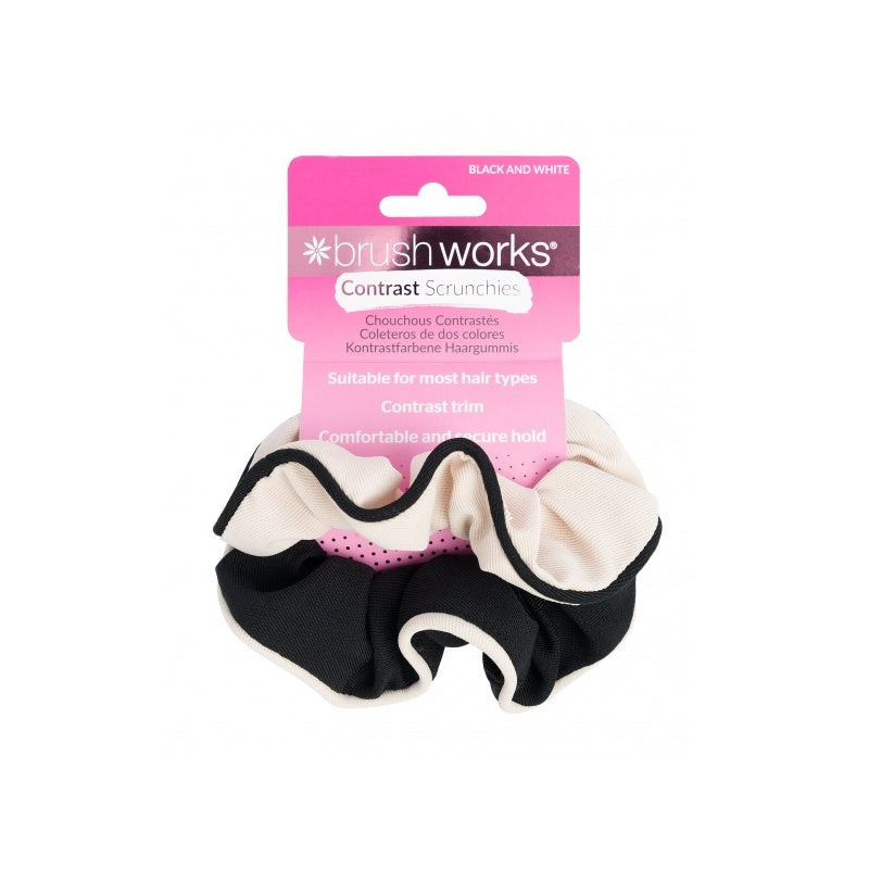 Brushworks Contrast Scrunchies 2 Pack