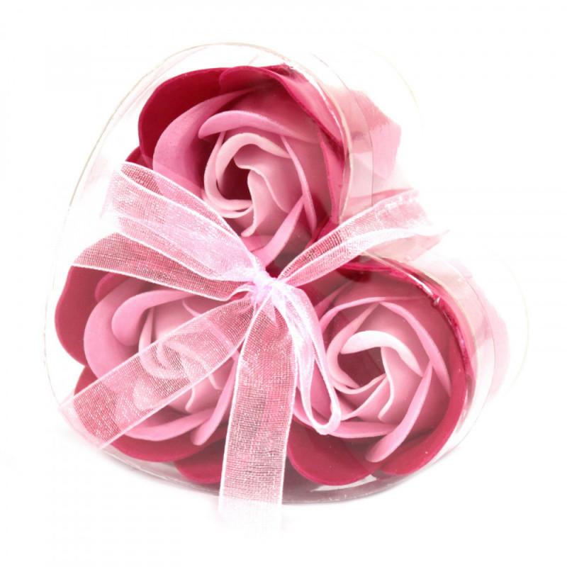 Heart‑Shaped Soap Rose Gift Set