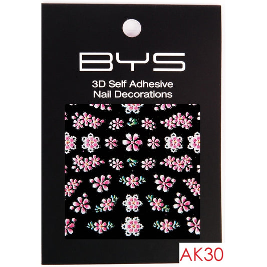BYS Nail Decoration 3D Self Adhesive Assorted Designs