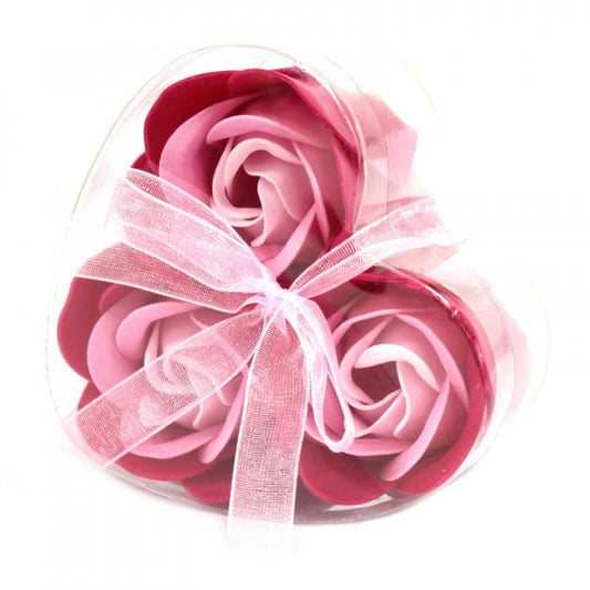 Heart‑Shaped Soap Rose Gift Set