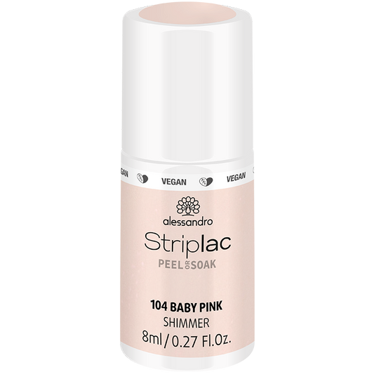 alessandro Striplac Peel or Soak 104 Baby Pink - UV/LED