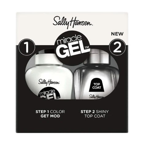 Sally Hansen Miracle Gel Nail Polish - Get Mod & Shiny Top Coat 2 x 14.7 mL